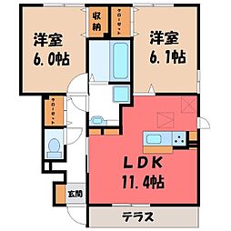 間取図画像 2LDK