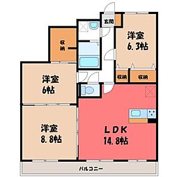 間取図画像 3LDK