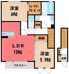 間取図画像 2LDK