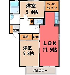 間取図画像 2LDK