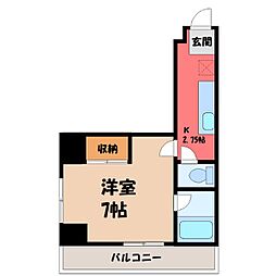 間取図画像 1K