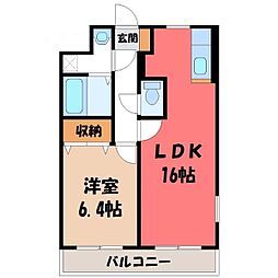 間取図画像 1LDK