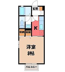 間取図画像 1K