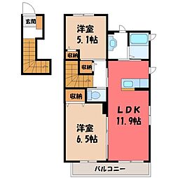 間取図画像 2LDK