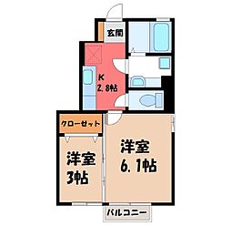 間取図画像 2K