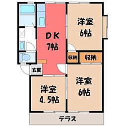 間取図画像 3DK