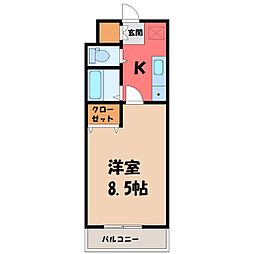 ランドパレス宇都宮平成通り 2階/-