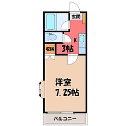 間取図画像 1K