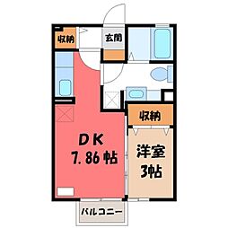 間取図画像 1DK