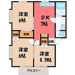 間取図画像 3DK