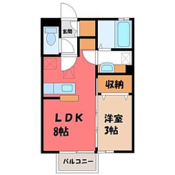 アルク 1LDKの間取図画像