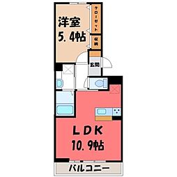 アメニティグランデ 1LDKの間取図画像