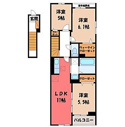 西原1丁目アパート (028604201) 2階