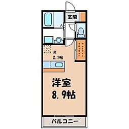 アプローズ ワンルームの間取図画像