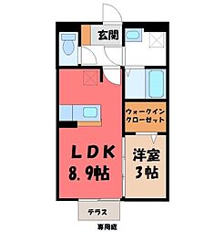 ロイヤルビュー 1LDKの間取図画像