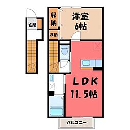 ピアアベニュー2 1LDKの間取図画像
