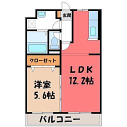 フォレストステージ2 1LDKの間取図画像