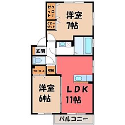 クローバーヒル城南 B 2階