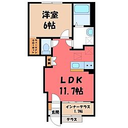 エルシオン 1LDKの間取図画像