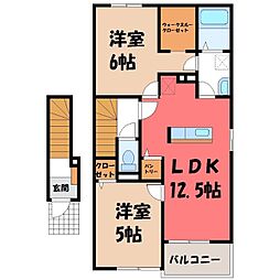 ピアチューレ1 2LDKの間取図画像