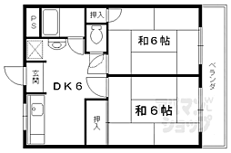 Ｙ’ｓ　Ｖｉｌｌａｇｅ 2階2DKの間取り
