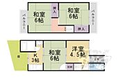 京都市山科区大塚元屋敷町 2階建 築47年のイメージ