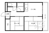 向日市物集女町北ノ口 3階建 築41年のイメージ