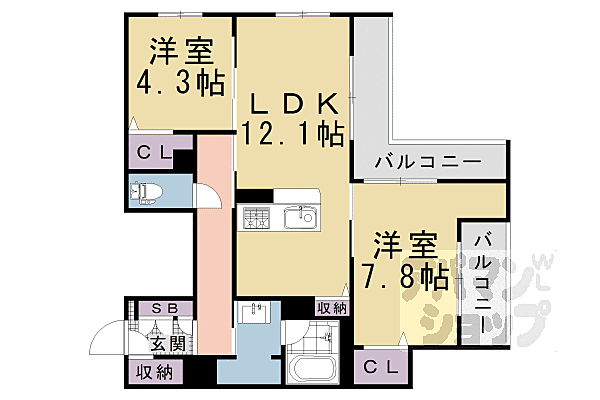 同じ建物の物件間取り写真 - ID:226061579628