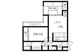 パラドール宮前橋 2DKの間取図画像