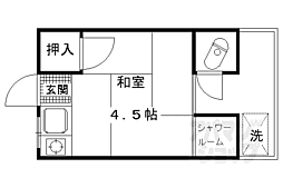 みどり荘 ワンルームの間取図画像