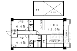ＡＺハウス 5階3LDKの間取り