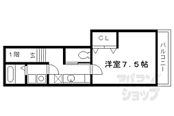 ＣＡＳＡ　ＷＯＯＤ　III 2階1Kの間取り