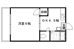 ベルハイツ望月 3階1DKの間取り