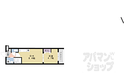 仮称）ＣＵＯＲＥ城陽 2階1DKの間取り