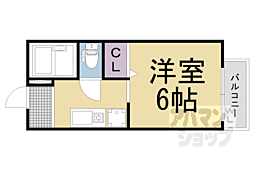 JR東海道・山陽本線 長岡京駅 徒歩7分の賃貸アパート 1階1Kの間取り