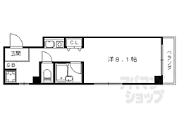 JR東海道・山陽本線 山科駅 徒歩9分の賃貸マンション 2階1Kの間取り
