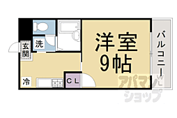 Ｐｕｒｅ　Ｃｒｙｓｔａｌ 3階1Kの間取り