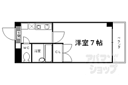 Ｓｕｎ　Ｗｉｓｔｅｒｉａ 3階1Kの間取り
