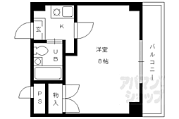 ＡＣＥ　ｉｎ　向島 4階1Kの間取り