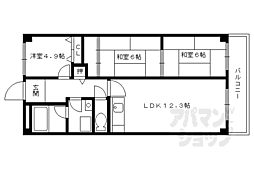 セブンマンション（ベルヴィ51） 3階3LDKの間取り