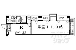 JR東海道・山陽本線 長岡京駅 徒歩4分の賃貸マンション 3階1Kの間取り