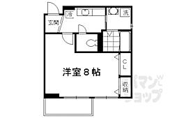 ＰＲＯＵＤ 2階1Kの間取り