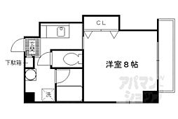 Ｖｉｌｌａ榎 2階1Kの間取り