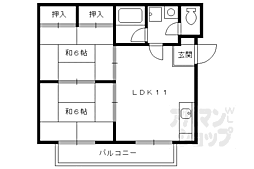 ネオハイツ生長 2LDKの間取図画像