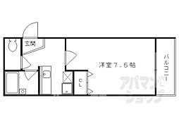 京阪宇治線 観月橋駅 徒歩5分の賃貸マンション 5階1Kの間取り