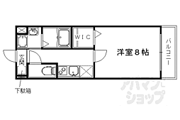 サクシード伏見駅南 3階1Kの間取り
