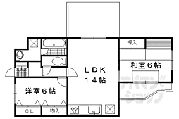 Ｇｒａｎ　Ｐｉｎｏ伏見桃山 3階2LDKの間取り