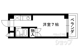 ＴｏｍｏＮａ 4階1Kの間取り