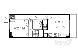 ヴェルデ　ストーリアII 5階1LDKの間取り