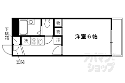 レオパレスＣＯＮＹ 2階1Kの間取り